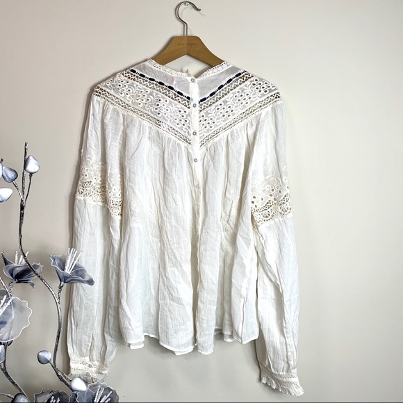 ❗️SOLD❗️Free People Abigail Victorian Top in Ivory - Picture 5 of 5